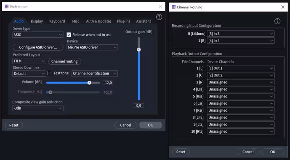 iZotope settings for reel-to-reel tape digitization